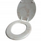J&V Textiles Round Toilet Seat With Easy Clean & Change Hinge