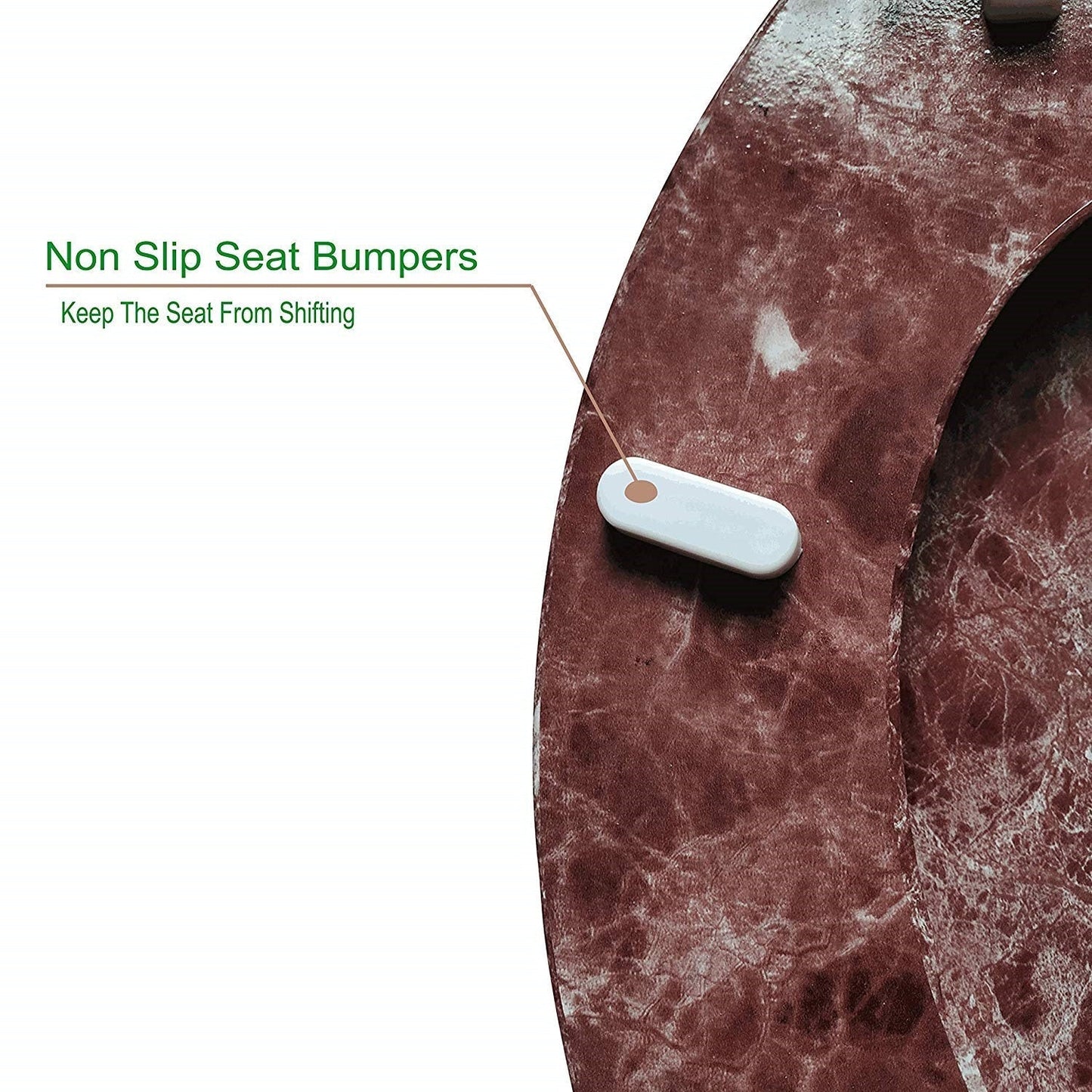 J&V Textiles Round Toilet Seat With Easy Clean & Change Hinge