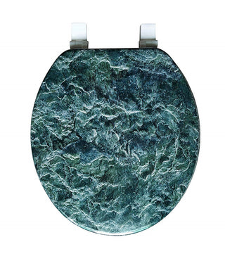 J&V Textiles Round Toilet Seat With Easy Clean & Change Hinge