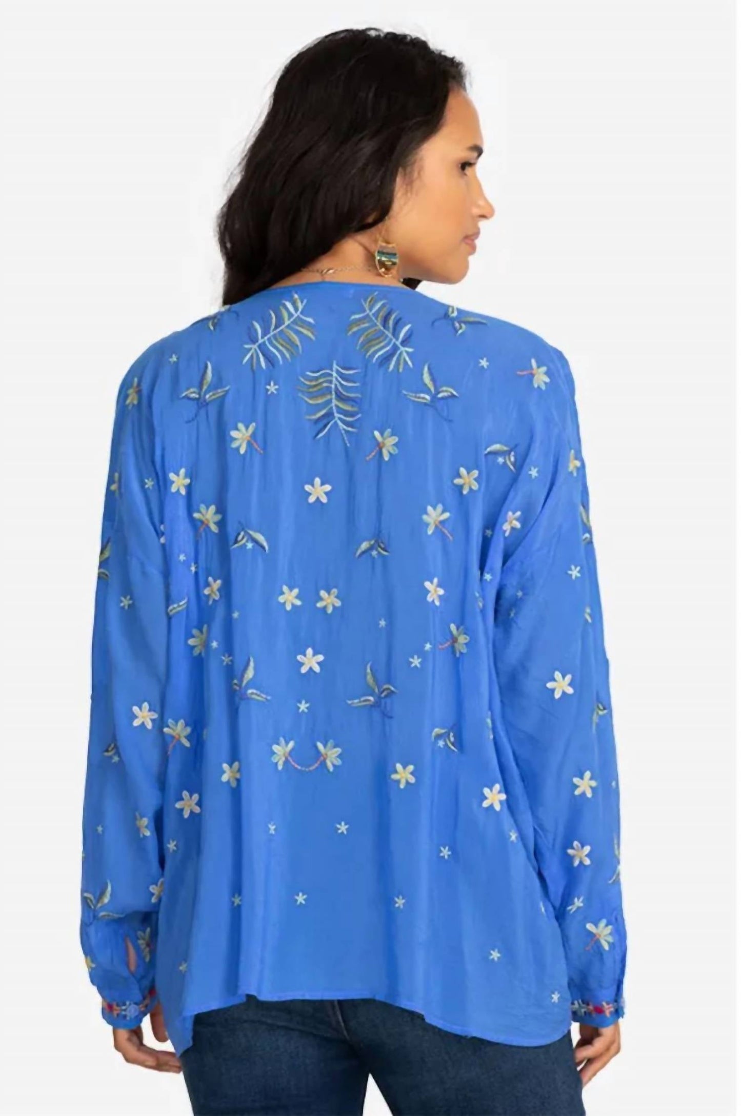 Johnny Was - Stripe Garden Blouse