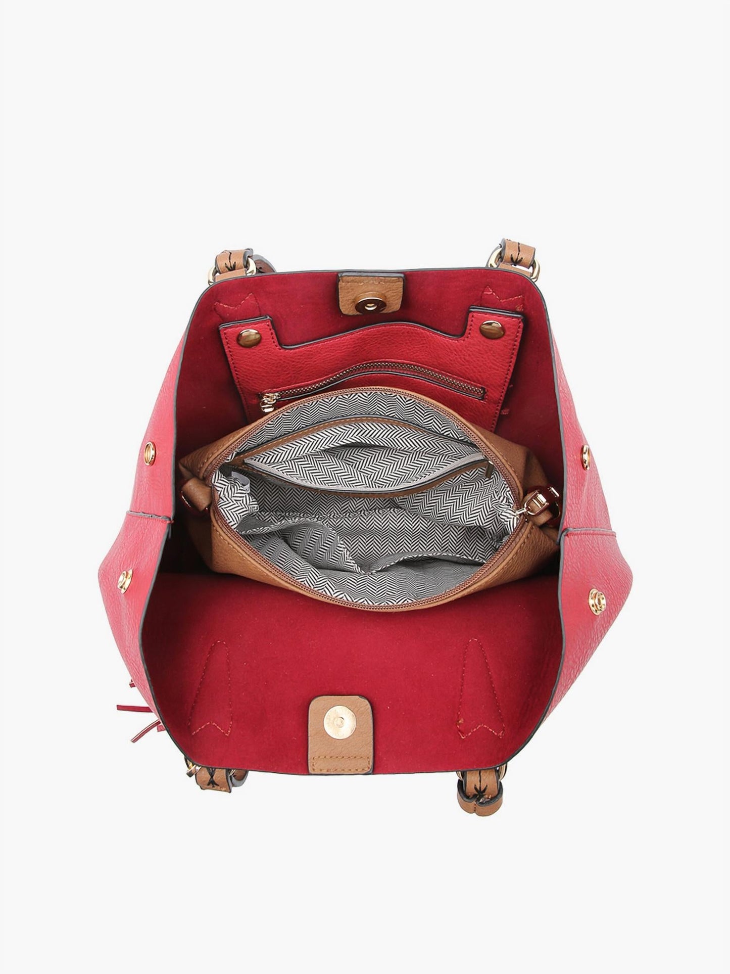 Jen & Co. - Women's Large Tassel 2in1 Satchel Bag