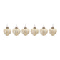 Distressed Gold Glass Ornament (Set of 6)