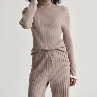 Varley - Ravena Rib Knit High Neck Top