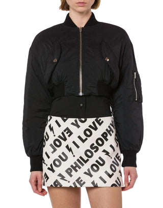 Philosophy Di Lorenzo Serafini - Nylon Cropped Bomber Jacket