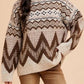 Blu Pepper - Fairisle Loose Sweater
