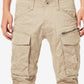 G-Star Raw Men's Rovic Zip 3D Straight Tapered Cargo Pants Brown Size 36X32