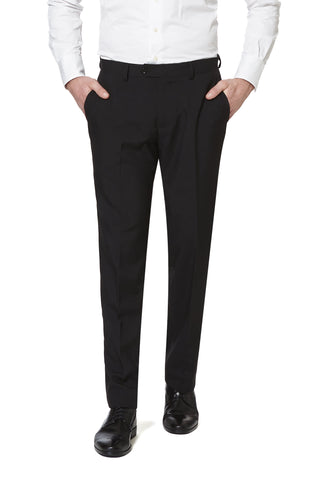 OppoSuits Black Knight Trim Fit Suit with Tie - Size 42