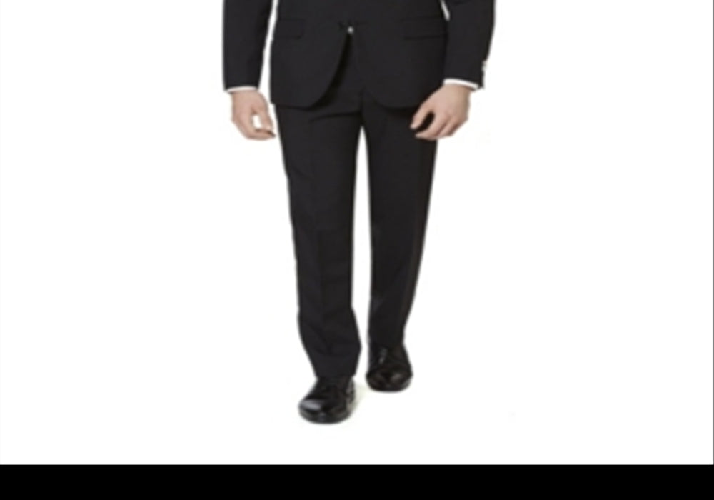 OppoSuits Black Knight Trim Fit Suit with Tie - Size 42