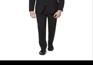 OppoSuits Black Knight Trim Fit Suit with Tie - Size 42