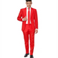 Suitmeister Men's Solid Suit Red Size XL