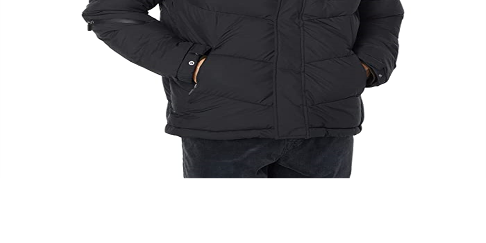 Scotch & Soda Men's Hooded Water Repellent Puffer Jacket Black Size S