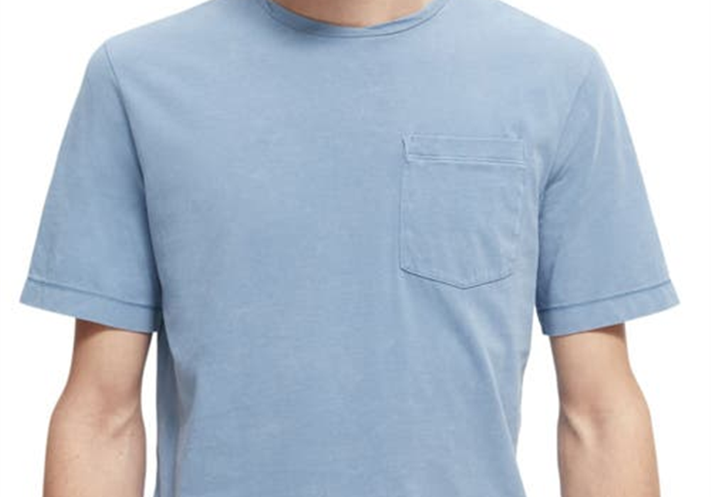 Scotch & Soda Organic Cotton Pocket Tee - Cosmos Blue, Size XXL