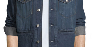 G-Star Men's Denim Jacket Blue Size Medium