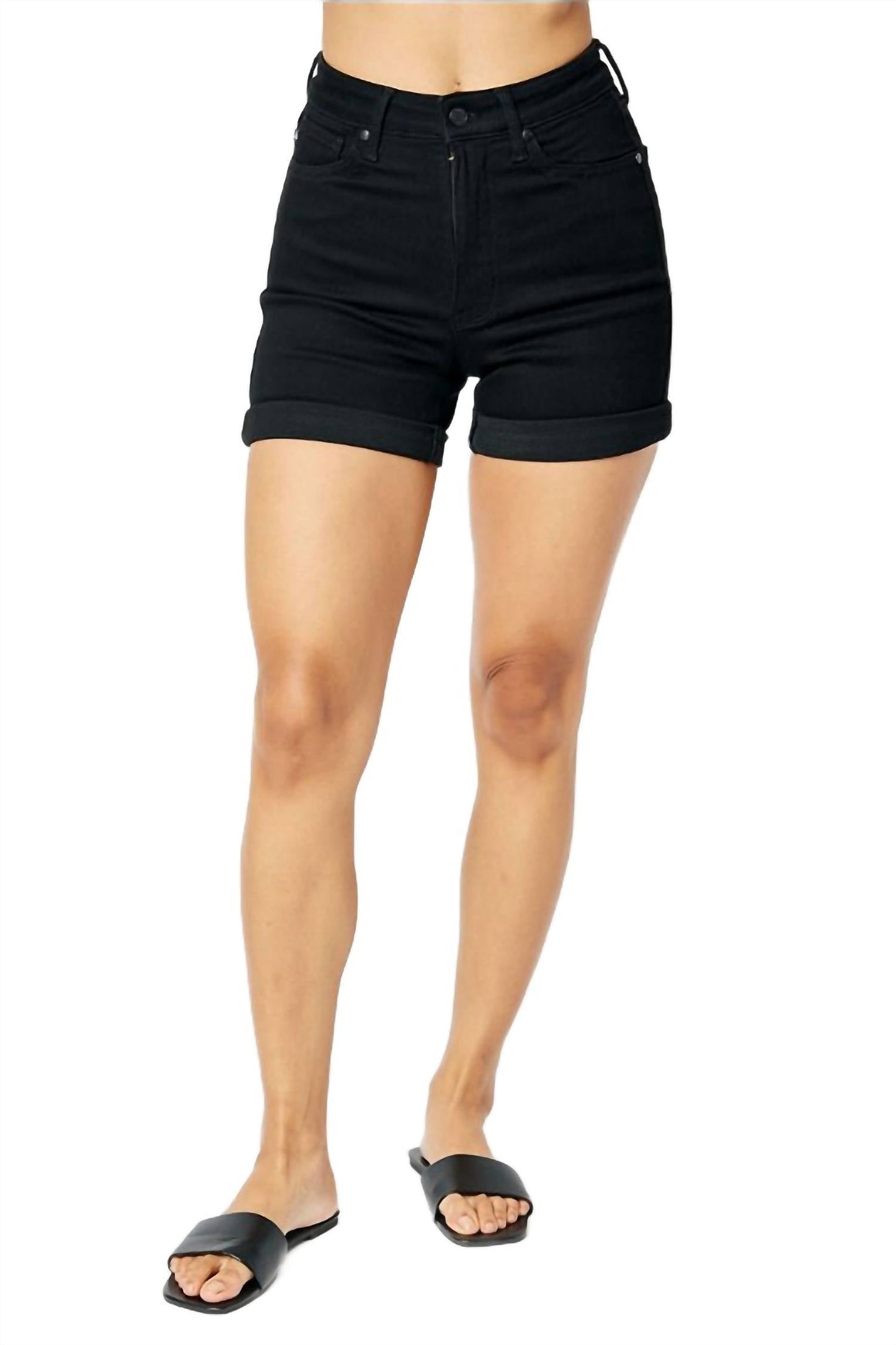 Judy Blue - Tummy Control Cuffed Shorts