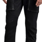 G-Star Raw Men's Skinny Fit Zip Pockets 3D Cargo Pants Black Size 30X30