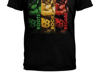 Bob Marley - Men's Tri-color Rock T-shirt