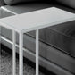 Accent Table, C-Shaped with Tempered Glass - Contemporary & Modern