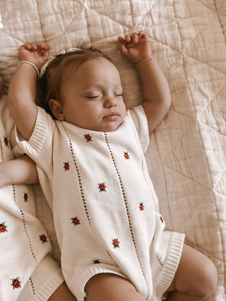 Luna & Luca - Baby Ladybug Organic Romper