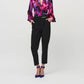 Joseph Ribkoff - Satin Abstract Print Trapeze Top