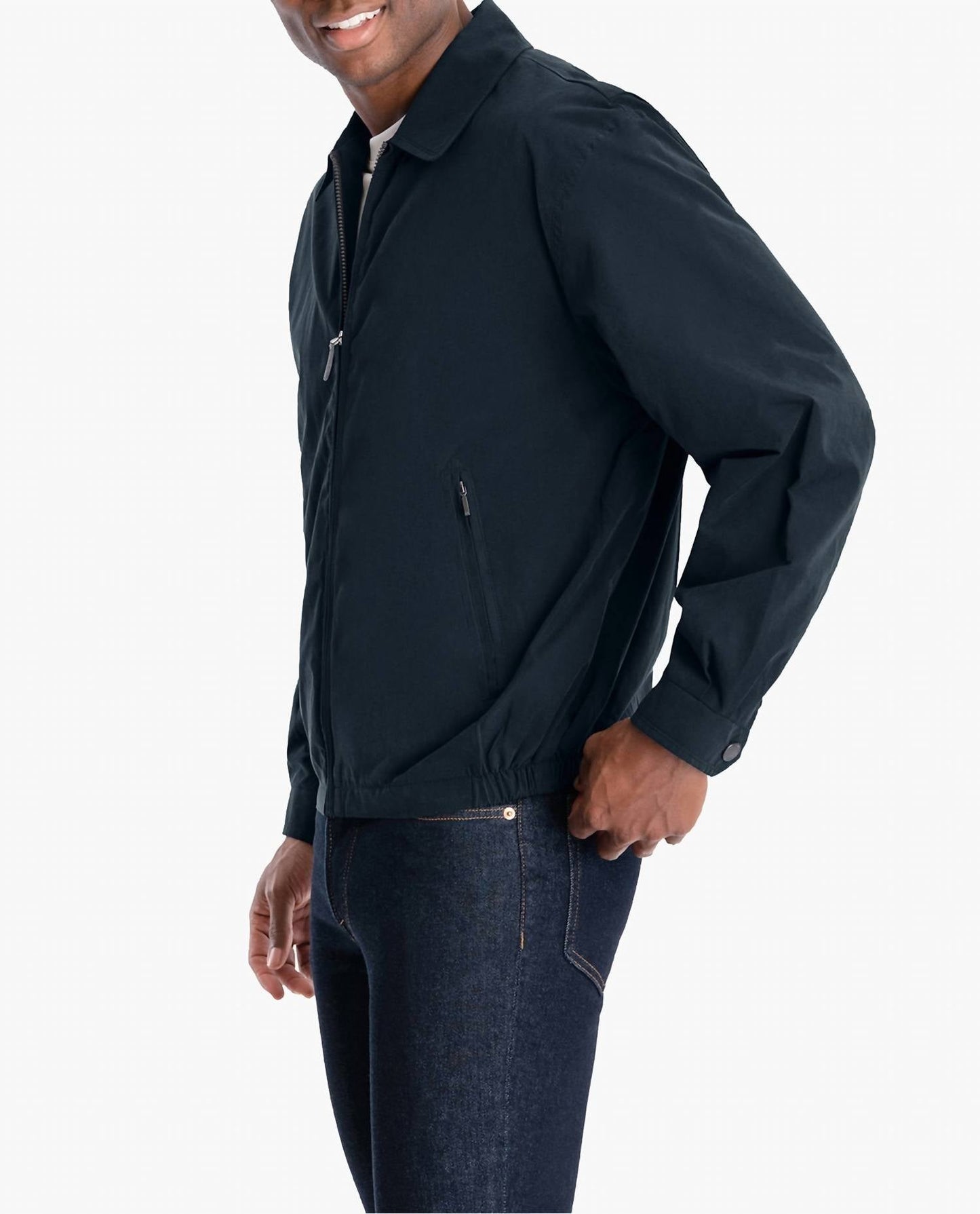 London Fog - Big Men's Auburn Light Weight Zip Front Golf Jacket