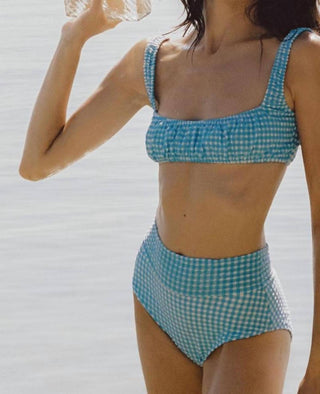 Montce - Women's Full Coverage High Rise Bikini Bottom