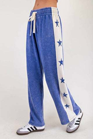 Ee:Some - Star Mineral Wash Sweatpants