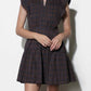 Greylin - Marlo Plaid Ruffle Sleeve Mini Dress