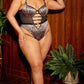 Oh La La Cheri - Journee Leopard Print Teddy - Plus Size