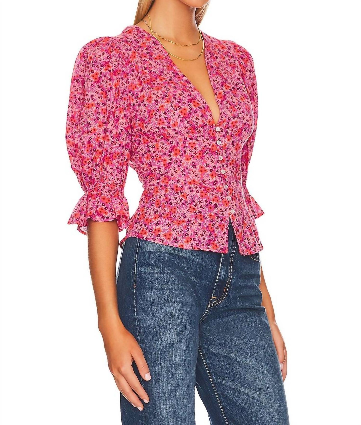 Free People - I Found You Printed Top