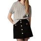 J.Crew - Button-front Denim Mini Skirt