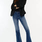 Kancan - Hayden Mid Rise Petite Flare Jeans