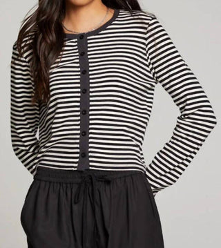 Chaser - Brady Punk Stripe Button Up Pullover