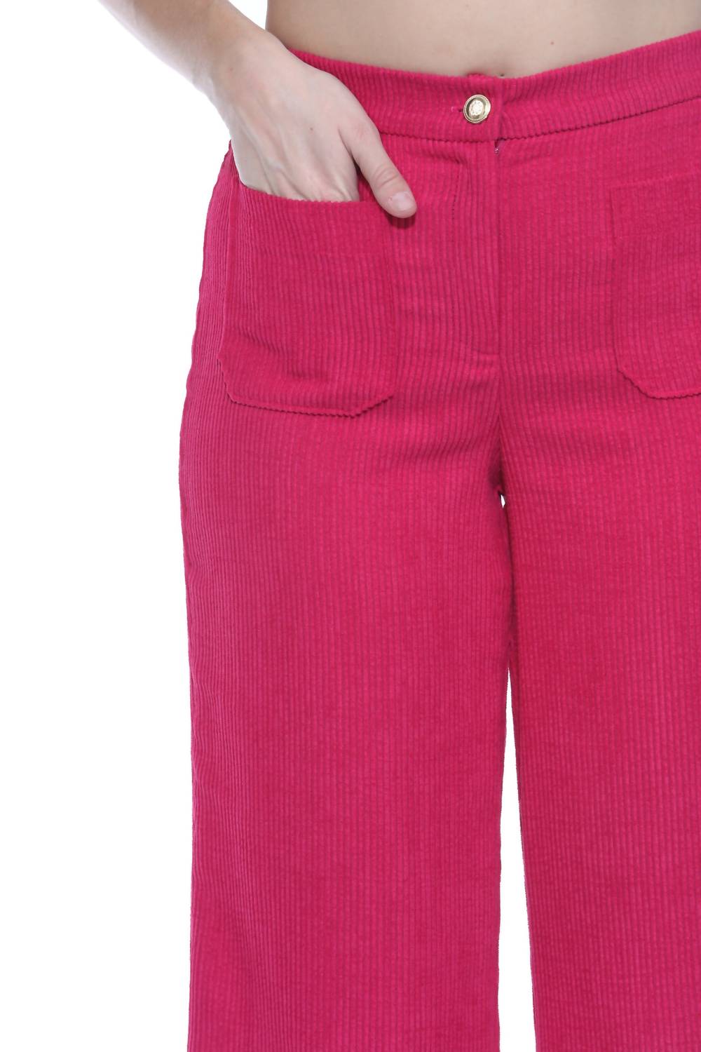 Joseph Ribkoff - Corduroy Cropped Wide Leg Pant