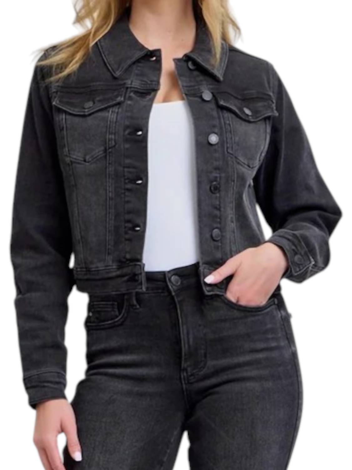 Judy Blue - Mid Length Denim Jacket