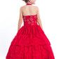 Rachel Allan - Lace Halterneck Pageant Ball Gown