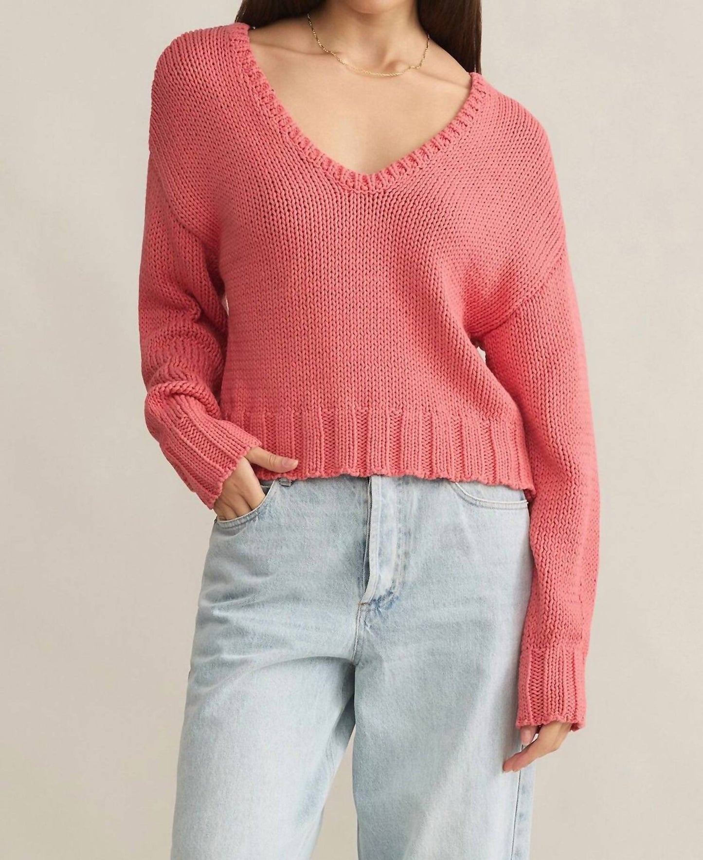 Z Supply - Vida Long Sleeve V-neck Sweater