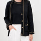 Endless Rose - Fifa Chain Trim Cardigan
