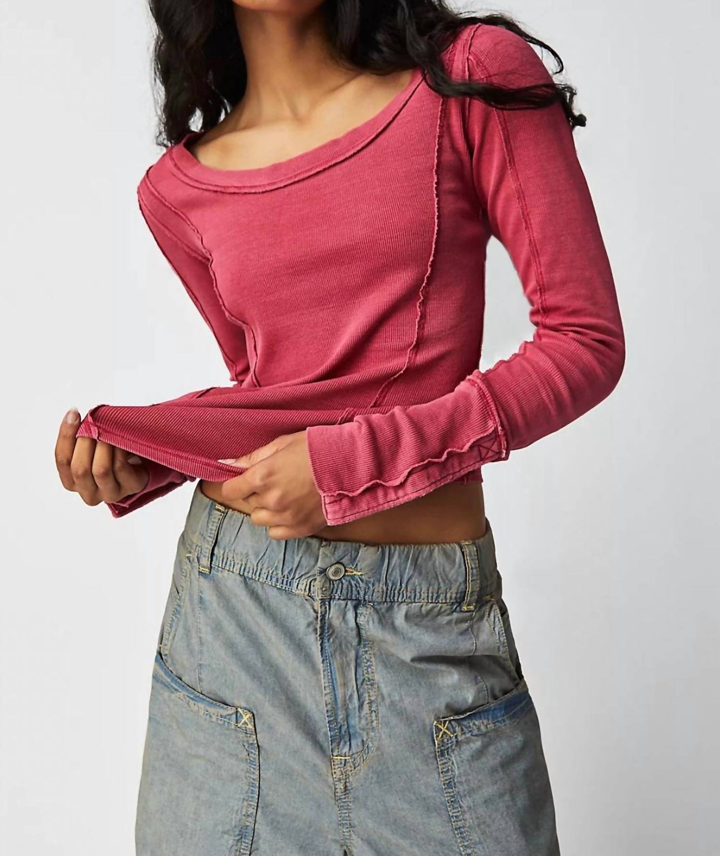 Free People - Stuck On You Cuff Tee