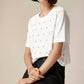 J.Crew - Relaxed Lattice-embellished Cropped T-shirt