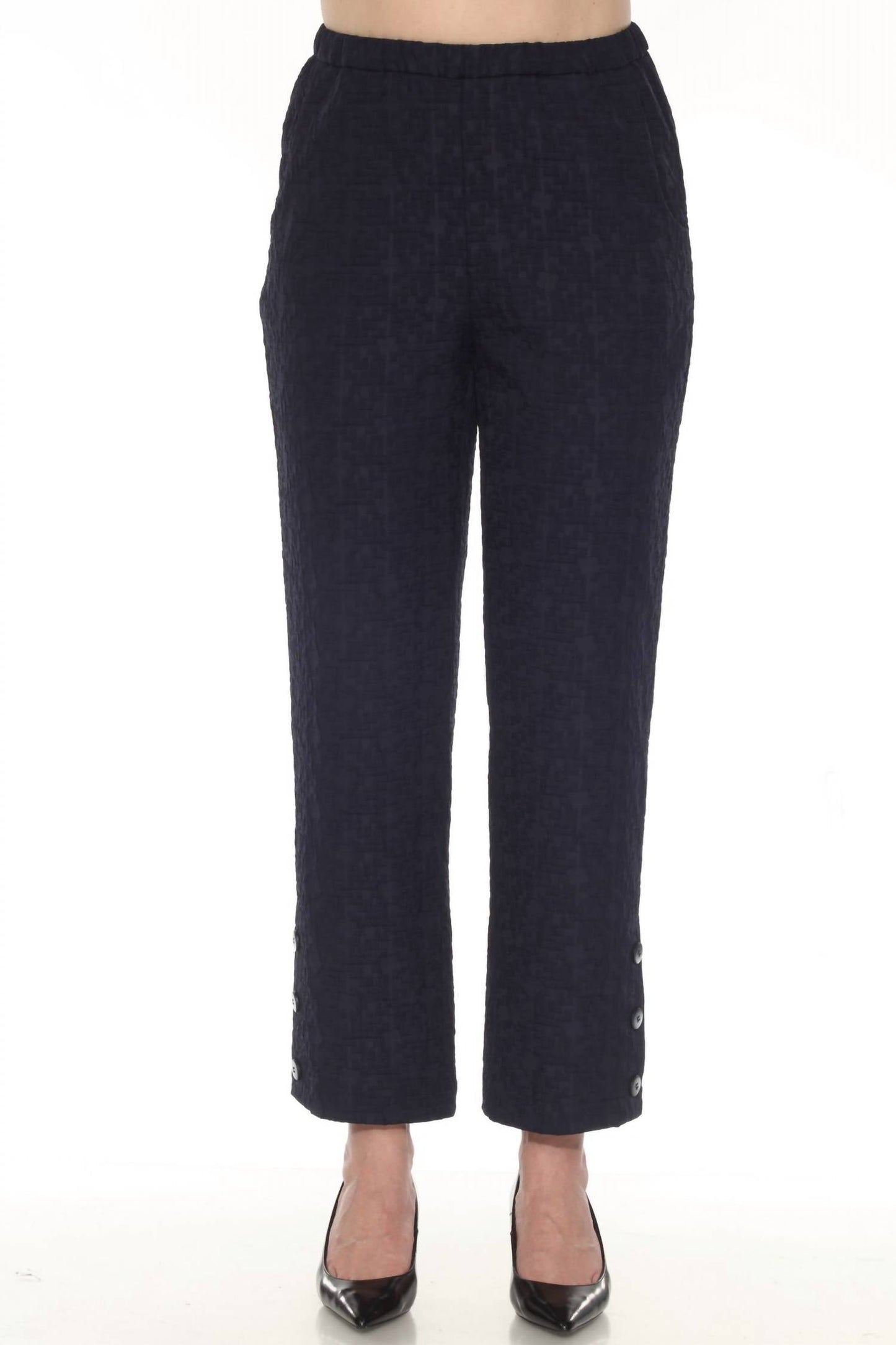 Joseph Ribkoff - Women's Jacquard Pull On Ankle Pants