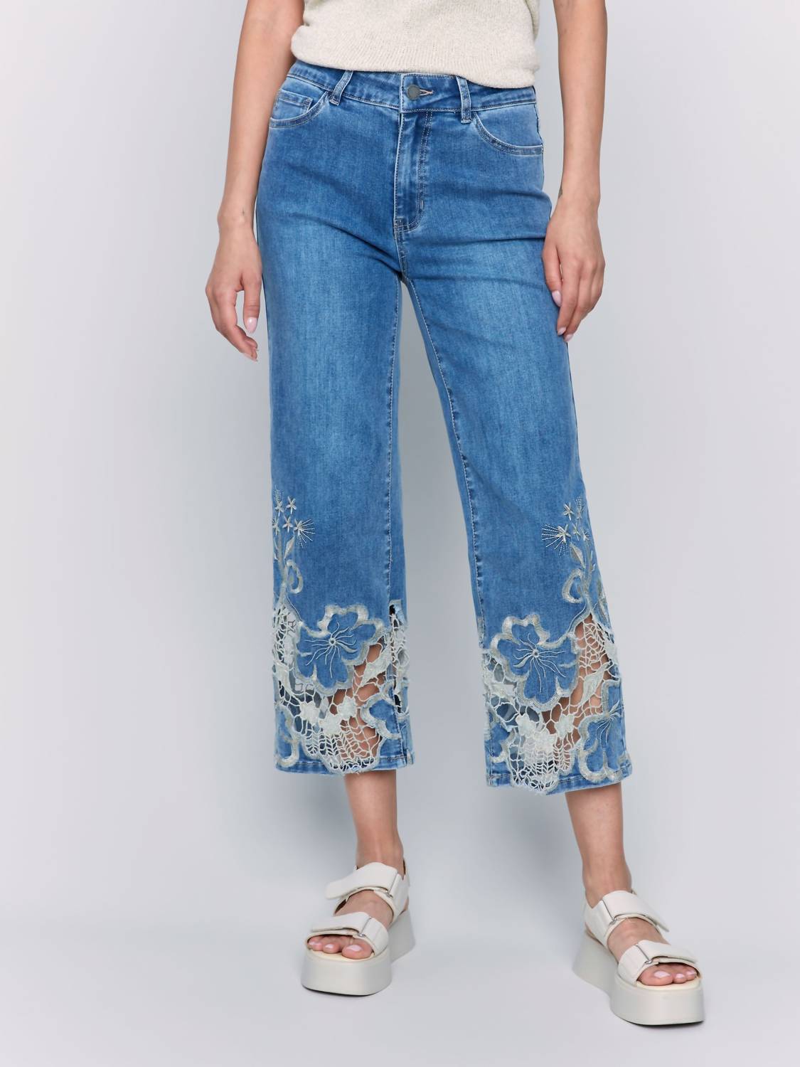 Charlie B - Crop Flare Leg Jeans