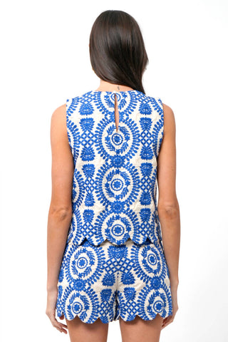 Adelyn Rae - Joanne Embroidered Top & Short Set