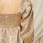 Entro - Leopard Iridescent Babydoll Top