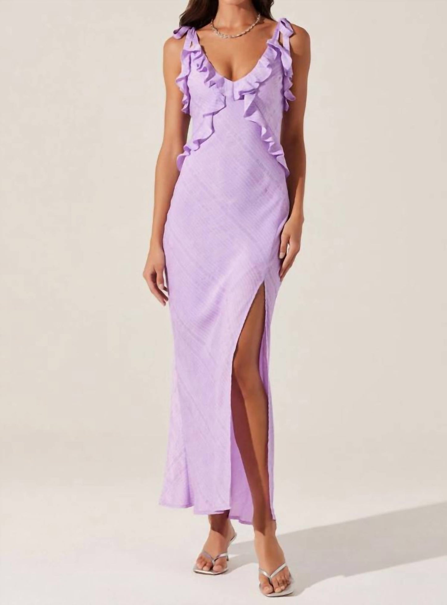 Astr - Sorbae High Slit Maxi Dress