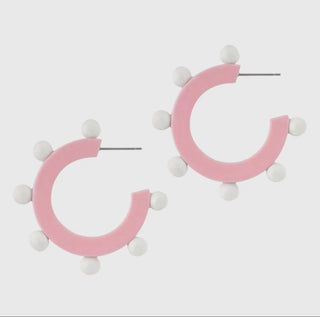 Sunshine Tienda - Women's Bead Hoop Earrings