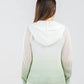 Jss Knits - Women's Ombre Mesh Zip Hoodie