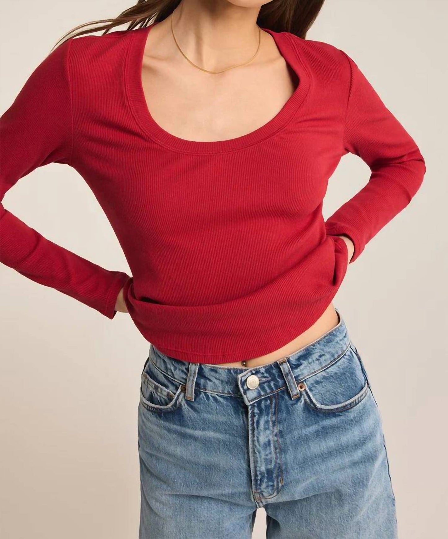 Z Supply - SIRENA RIB LONG SLEEVE TEE