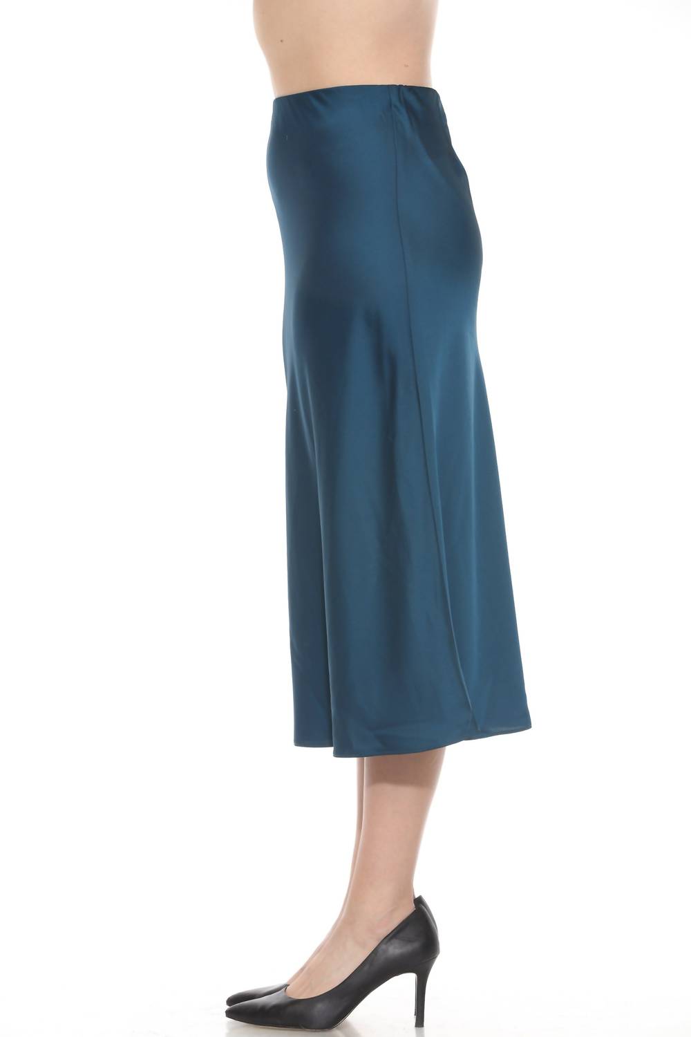 Joseph Ribkoff - Satin A-line Midi Skirt