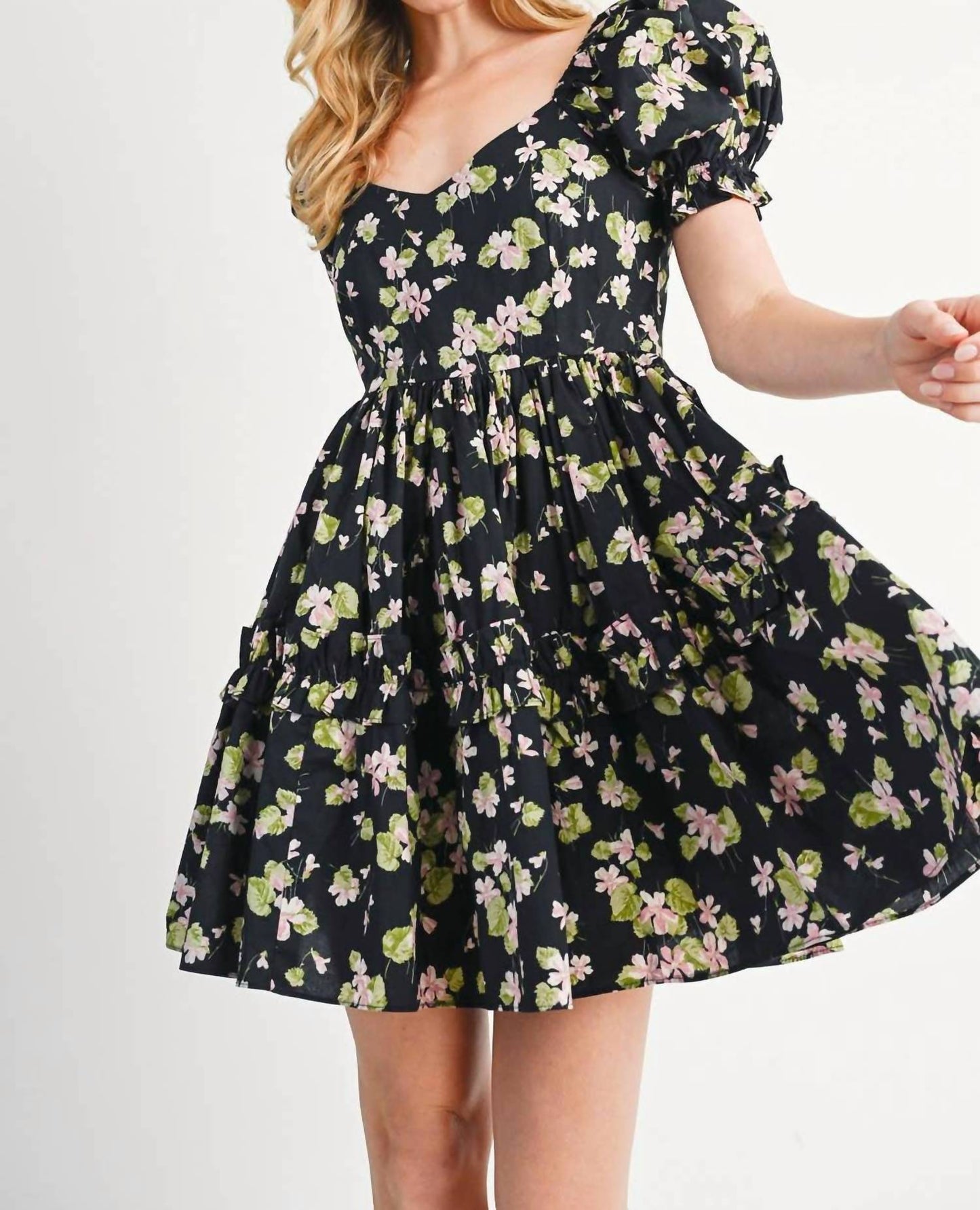 Bluivy - Freya Floral Babydoll Dress