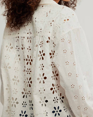 Free People - Mae Washed Eyelet Shirt